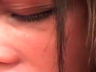 Slim Brunette Babe in Wild Threesome Fuck Fest