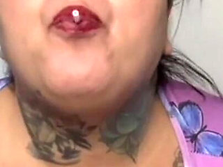 Plus-size Woman Sucking on Her Lollipop - Full Version