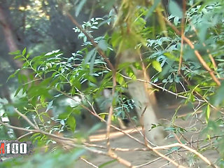 Nataly Divine Girl Sucking Her BF in the Wood, Shoot by a Voyeur