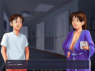 Summertime saga: stepmom and stepson doing naughty things in her bed ep 178