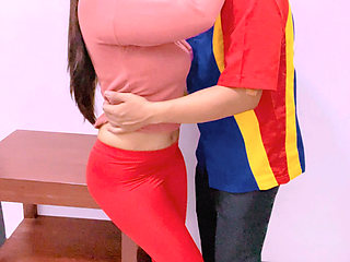 Aunt finished gymnastics to make love to delicious rations