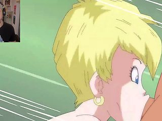 Videl reacts to some steamy manga porn