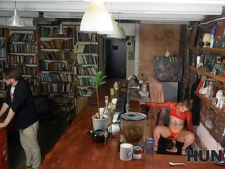 Alice Deliora Deepthroats Big Cock in Street Bar 69