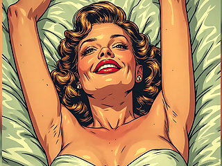 Vintage Pin up Babe Art