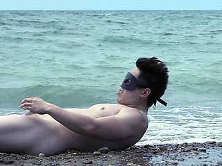 Spotted: the Ocean's Personal Hype Man. Waves Crashing, Muscles Glistening, and Absolutely Zero Chill.