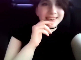 Marie Purr Starts Fingering Wet Pussy in Taxi