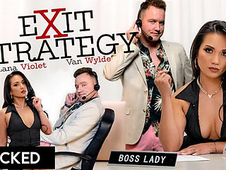 WICKED - Horny Boss Lana Violet Bangs Stud in Wild Office Fuck