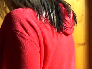 Busty French MILF Playes with Her Pussy in Camp