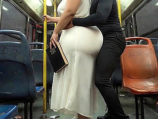 "Religious BBW in Long Dress Gets Ass Teased While Holding Bible"