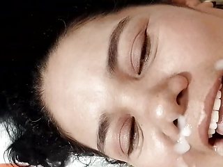 Girlfriend with fishnet fucked until exhaustion