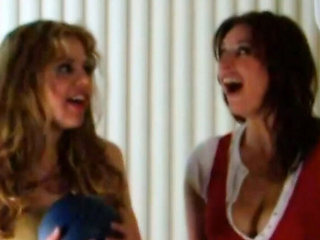 Big Tits Lesbians Play Basketball Strip Game - Loser Licks Winner's Feet