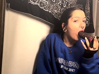 Sexy solo girl loving masturbation with toys