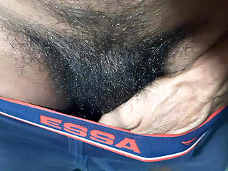 Handjob Bathroom Big Desi Cock