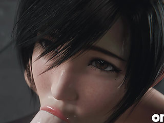 Yuffie Final Fantasy 7 Completely Nude Blowjob Service - Wet & Messy 4K 3D Animation