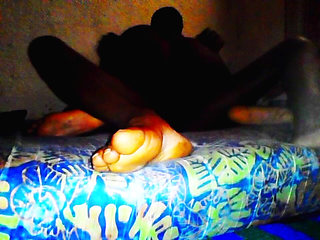 Special night with two fuckers,all positions, moaning, skiny black guy with a fat dick humiliated black bitch