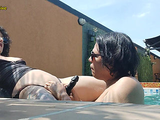 Pool Sex Pegging Rimjob and Fun