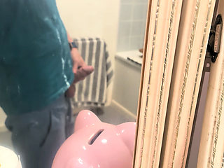 SMALL COCK HAND JOB MASKED MASTURBATION