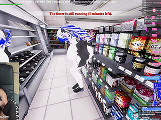 Dirty Gamer Girl Gabbi Getting Nasty Naked Masturbating In Hentai Game Secret Flasher Manaka