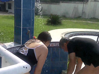 Beating them under the shower