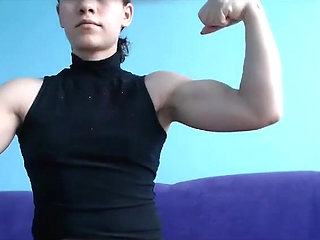 Watch Every Inch Flex as I Strip for You...