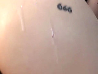 Hot Goth Girl Fucking a BBC Dildo and Filled with Cum