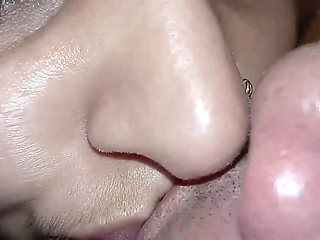 After sucking on sister-in-law's boobs, she got orgasm in her tight fucking