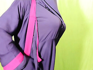 Beautiful Amena Bhabhi has sex indoors wearing a burqa and hijab