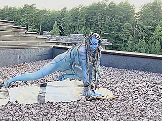 Avatar Monika Foxxx Has Fun With Big Dildos In Nature