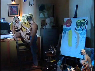 Blonde Sluts Licks and Suck a Huge Hard Cock and Gets Fucked