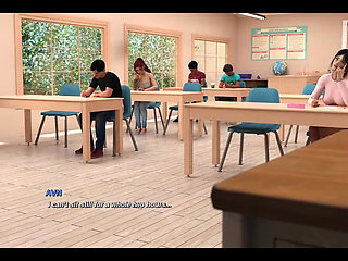 Race of Life - Asian College Student Flashes Her Pussy to Teacher in the Test