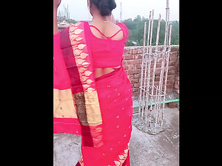 I fucked my indian Deshi village wearing a red saree...Part - 02