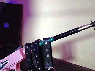 Dominatix Eva Latex Femdom Fetish Purple Rubber Big Ass MILF BDSM Solo Fuck Machine Hot High Heels