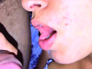 Stepbrother Asks for Deepthroat. Leaves My Ass Open and Full of His Milk