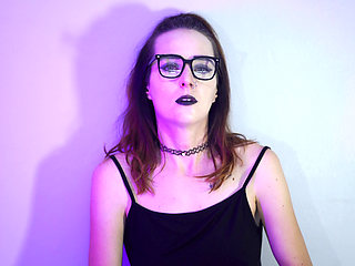 Goth Girl Smoking in Fishnets