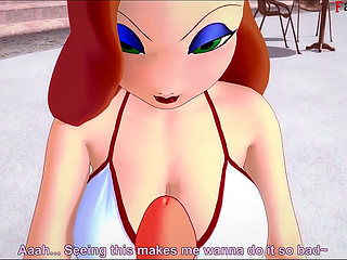 Swimsuits, hot blonde, toon