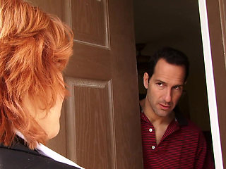 Naughty mature gets banged by a young stud