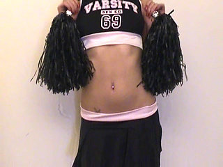 This Young Brunette Cherrleader Is so Hot with Her Perfect Ass