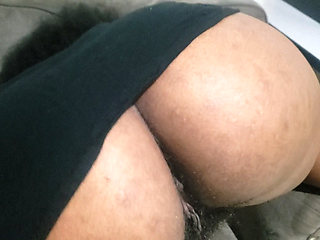 Latina Amateur Shows Sexy Ass & Hairy Pussy in Confidence, Playful Body and Natural