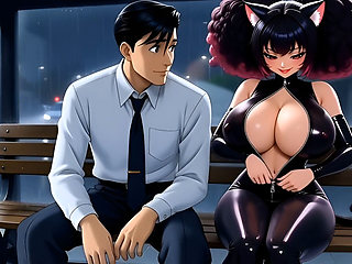 Pussygirl Wants Love and Sex. Hentai Anime Cartoon. Ai Animation