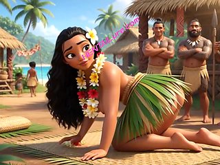 Big Ass Beauty Moana Fucked In Group By Tribal Villagers