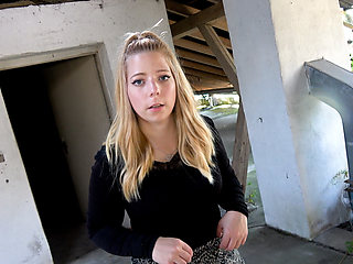 INNOCENT? GIRL FUCKED ALONE IN THE LOST PLACE BY 2 COCKS