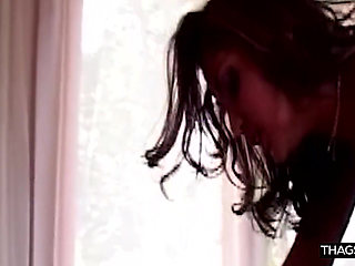 Mature Brunette's Ass Stretched Wide with Dripping Rosebud Action