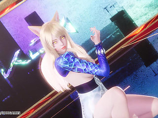 [mmd] Kda - Ill Show You Ahri Hot Striptease League of Legends Uncensored Hentai