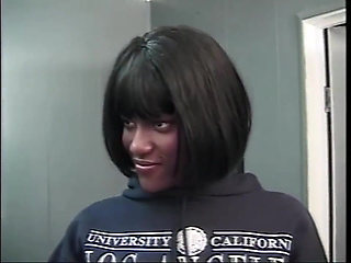 Young Black Slut Taken on the Street Ass Fucked and Cummed in Mouth