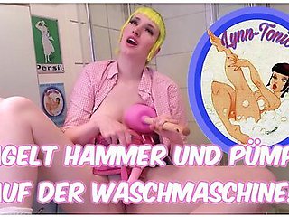 Lynn-tonic Nails Hammer And Plumber At The Washing Machine!