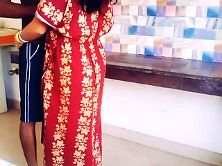 Desi Bhabi want to take chance for sucking Hot devar Big black Cock in kitchen