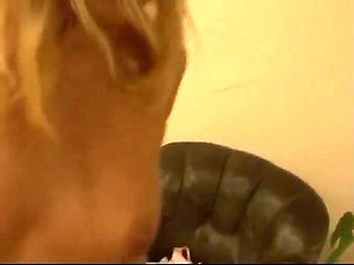 Stunning Blonde Whore with Perfect Tits and Ass Gives Camera Man a Blowjob