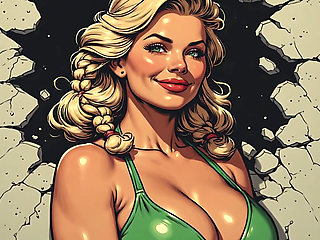 Swimsuit Cleavage Non-nude Art