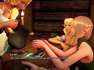 Horny milf gets steamy in public with an anime twist