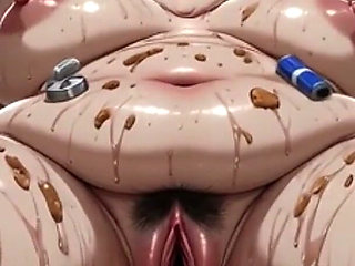 BBW Tied up & Horny - Begging for Thick Dick Among Food